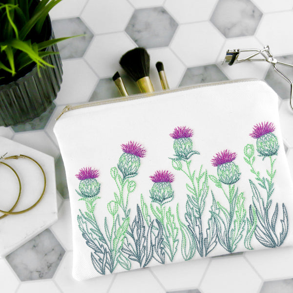 Lively Thistle Border