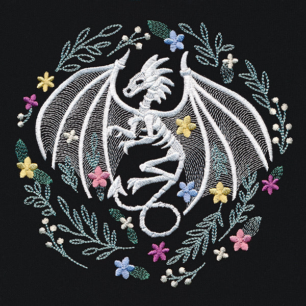 Floral Dragon Skeleton