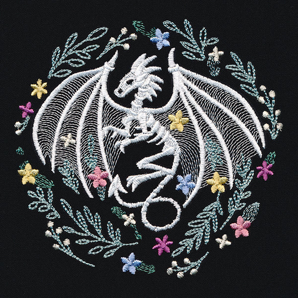 Floral Dragon Skeleton