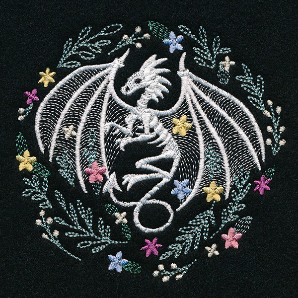 Floral Dragon Skeleton