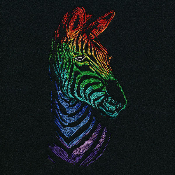 Wild Rainbow Zebra