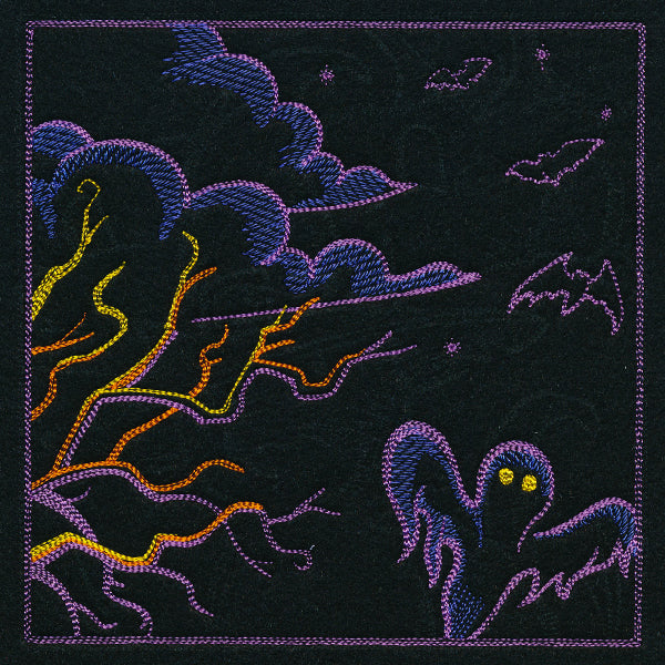 Haunted Halloween Scene II Square 1