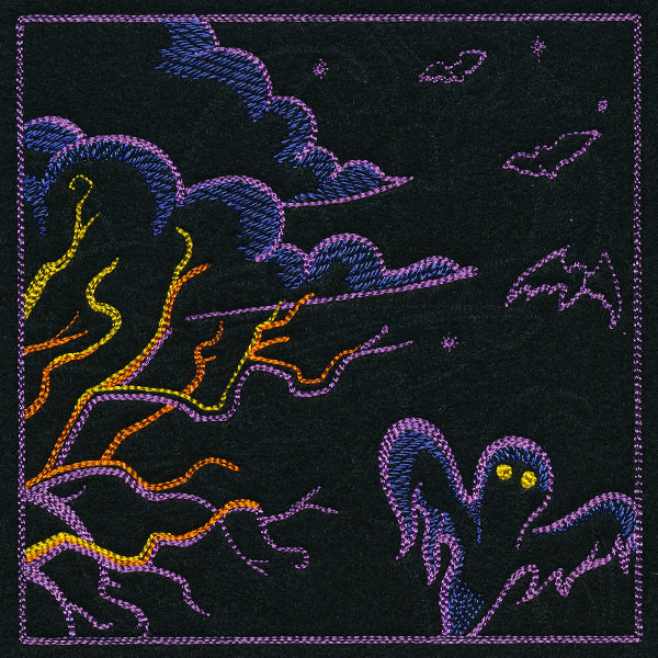 Haunted Halloween Scene II Square 1