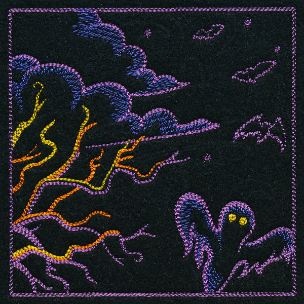 Haunted Halloween Scene II Square 1