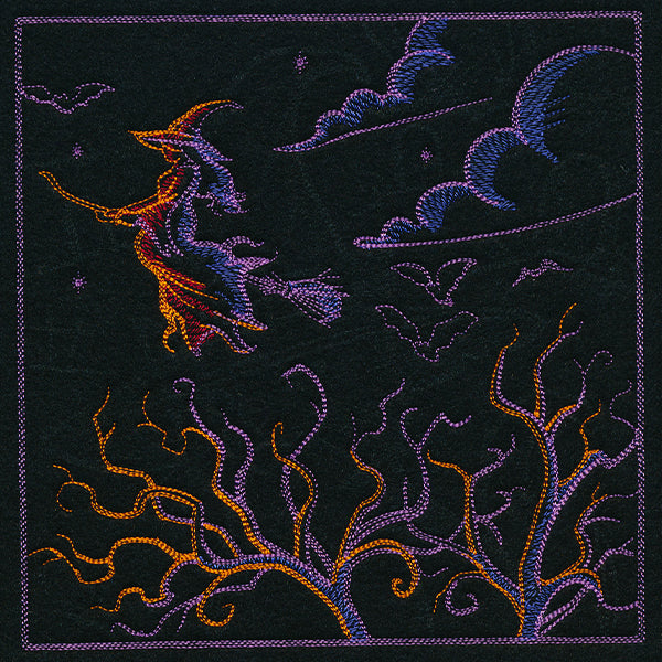 Haunted Halloween Scene II Square 2