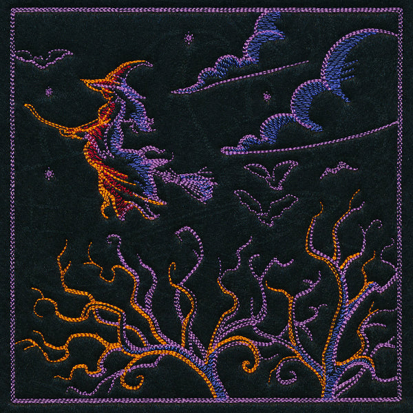 Haunted Halloween Scene II Square 2