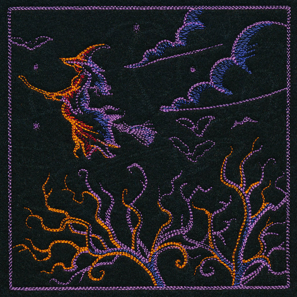 Haunted Halloween Scene II Square 2