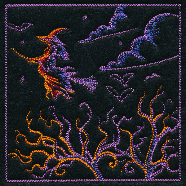 Haunted Halloween Scene II Square 2