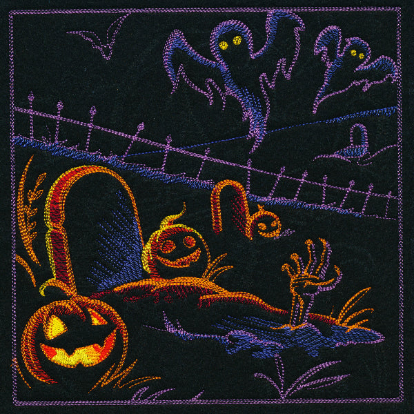 Haunted Halloween Scene II Square 3