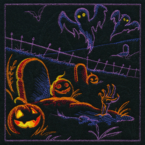Haunted Halloween Scene II Square 3