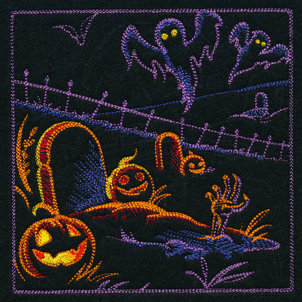 Haunted Halloween Scene II Square 3