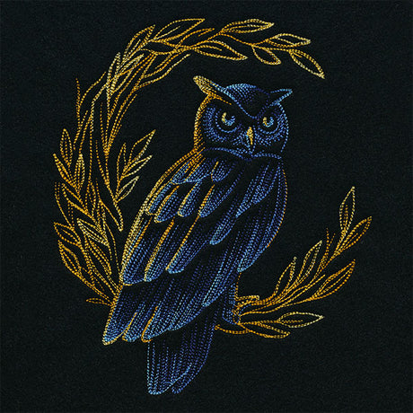 Autumn Lit Owl