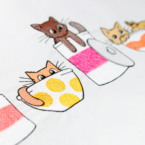 Playful Kitchen Kitty Border