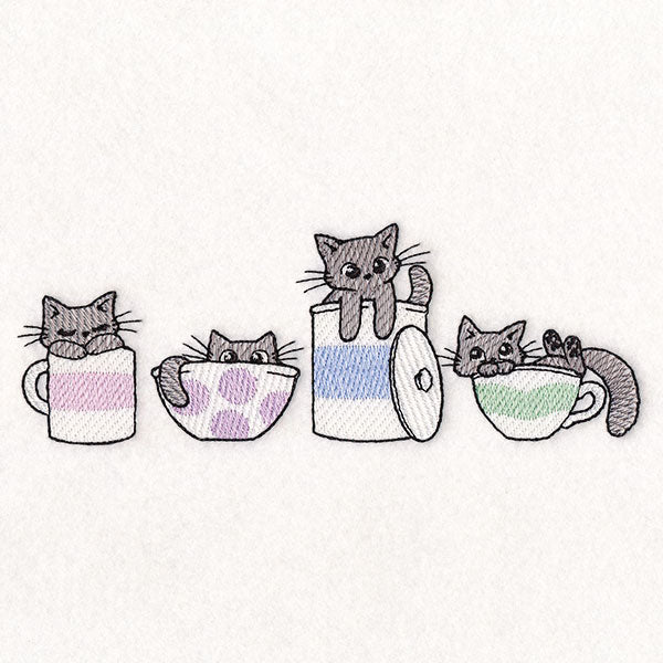 Playful Kitchen Kitty Border