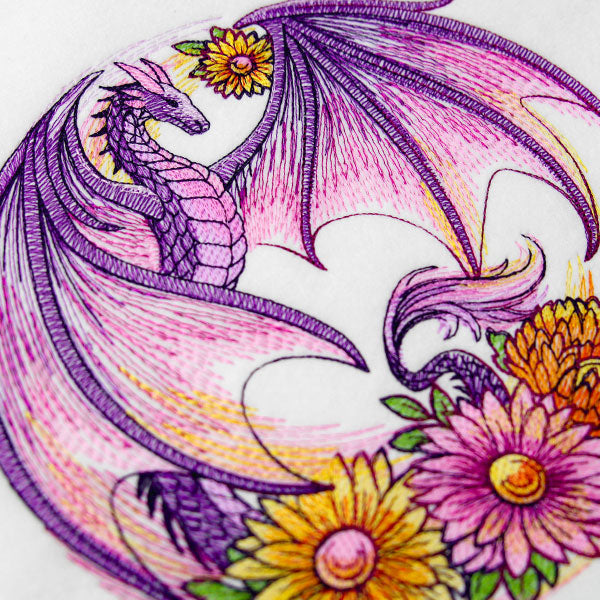 Autumn Flight of Flowers Dragon Wreath