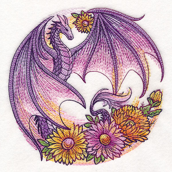 Autumn Flight of Flowers Dragon Wreath