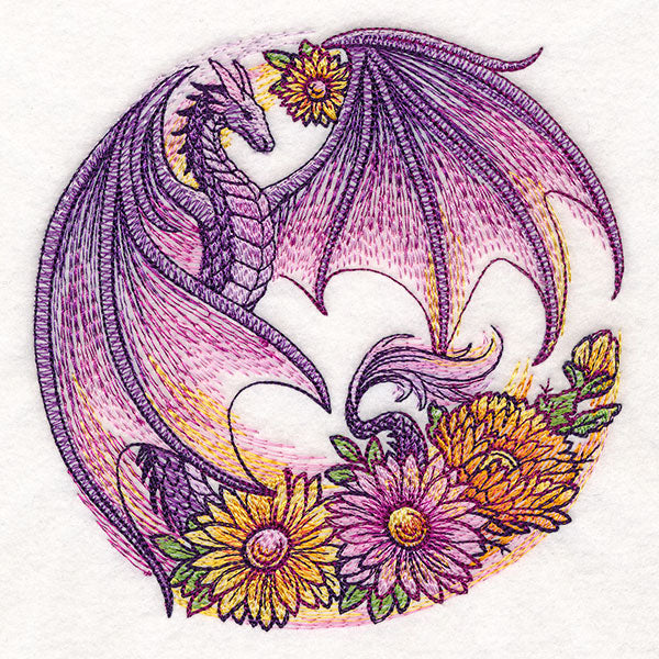 Autumn Flight of Flowers Dragon Wreath