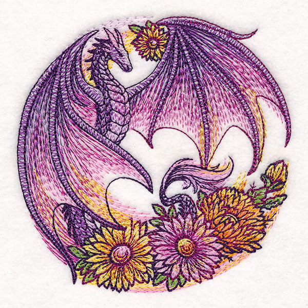 Autumn Flight of Flowers Dragon Wreath