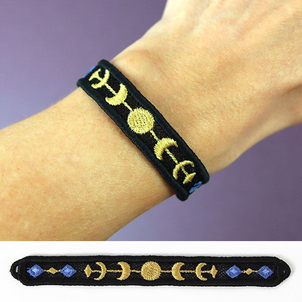 Fierce Affirmations Bracelet - Moon Phases (Lace)