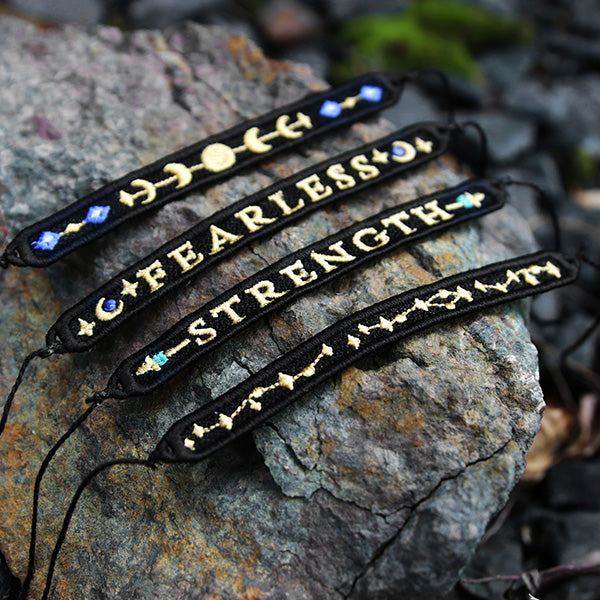 Fierce Affirmations Bracelet - Strength (Lace)