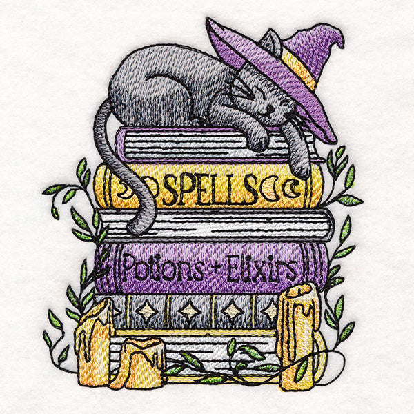 Spooky and Booked Cat