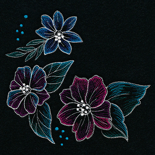 Iridescent Flower Corner