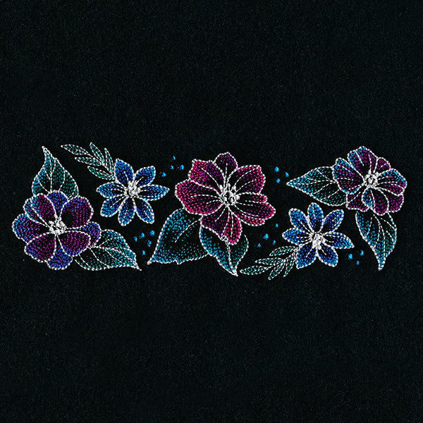 Iridescent Flower Border