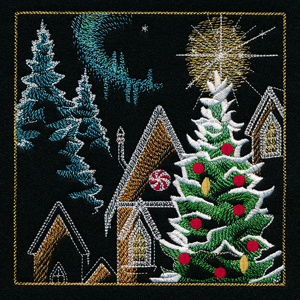 Reindeer & Gingerbread Christmas Scene II - Panel 3