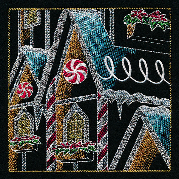 Reindeer & Gingerbread Christmas Scene II - Panel 4