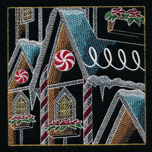 Reindeer & Gingerbread Christmas Scene II - Panel 4