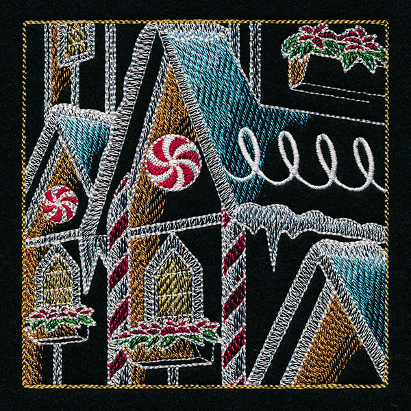 Reindeer & Gingerbread Christmas Scene II - Panel 4