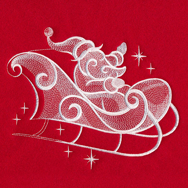 Snow Baroque Santa's Flight - Sleigh