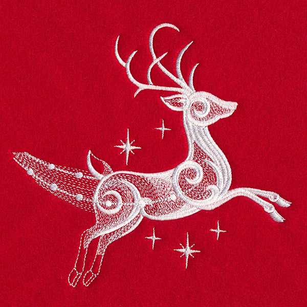 Snow Baroque Santa's Flight - Reindeer 1