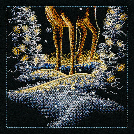 Magic Christmas Reindeer Scene - Panel 3