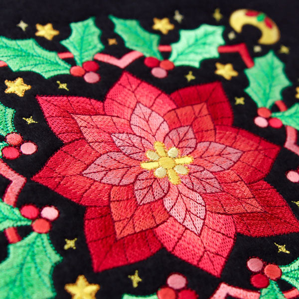 Celestial Christmas Poinsettia Kaleidoscope