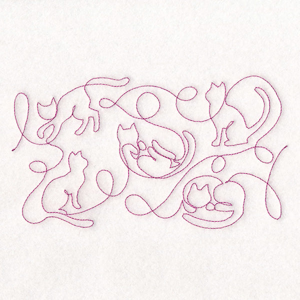 Crafty Quilters - Cats (Edge-to-Edge Quilting)