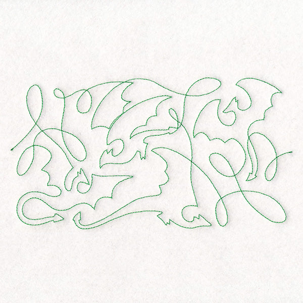 Crafty Quilters - Dragons (Edge-to-Edge Quilting)