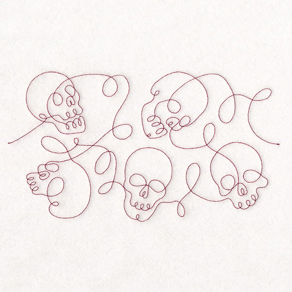 Crafty Quilters - Skulls (Edge-to-Edge Quilting)