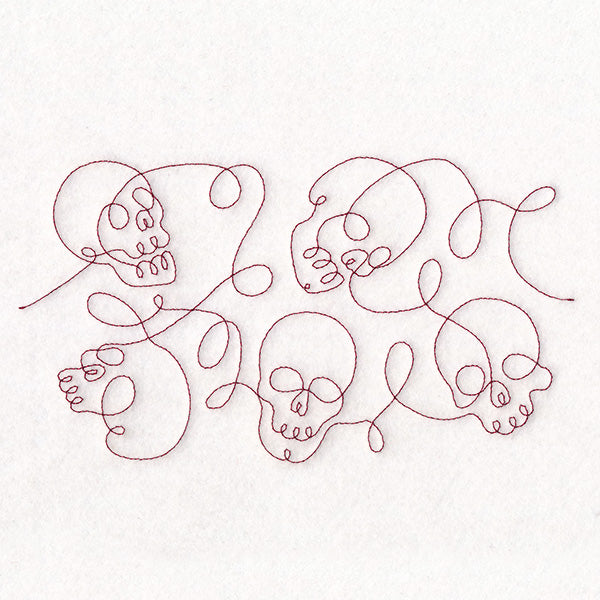 Crafty Quilters - Skulls (Edge-to-Edge Quilting)