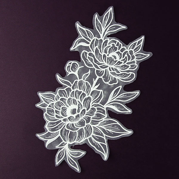 Embellish Me with Flowers - Peony (Freestanding Organza)