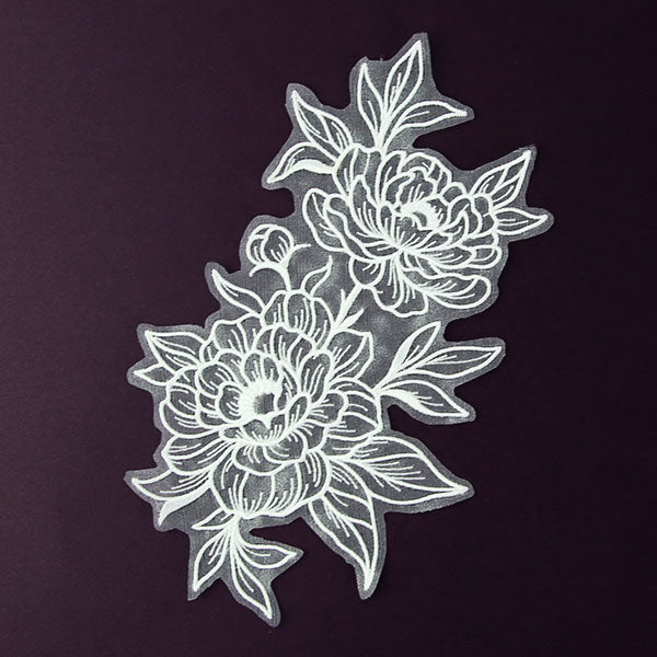 Embellish Me with Flowers - Peony (Freestanding Organza)