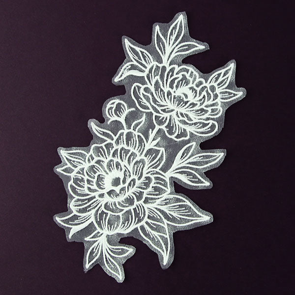 Embellish Me with Flowers - Peony (Freestanding Organza)