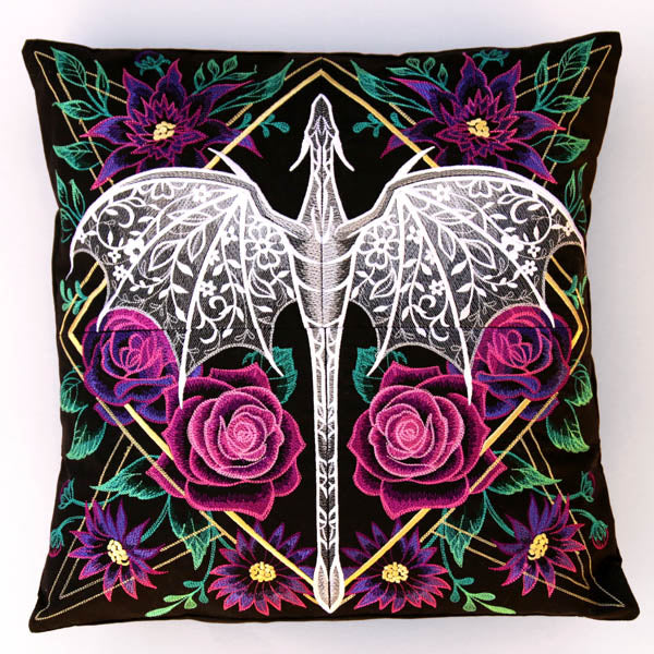 Dragon & Flowers Panel Scene - Top Left