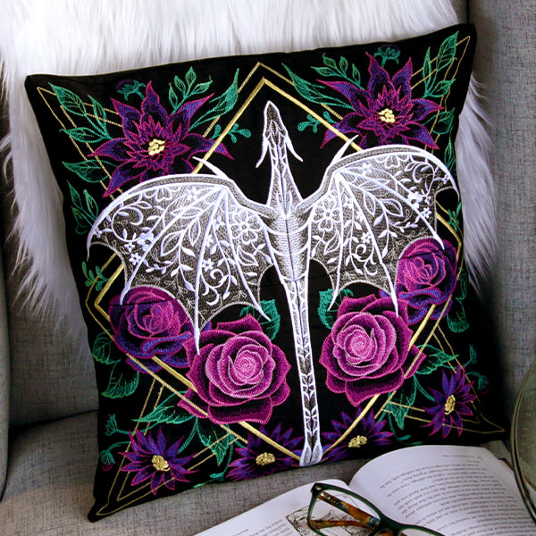 Dragon & Flowers Panel Scene - Top Right