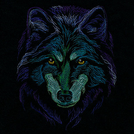 Rainbows & Mystery - Wolf Head
