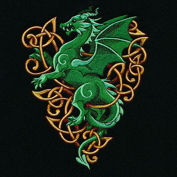 Heraldic Knotwork Dragon Feature