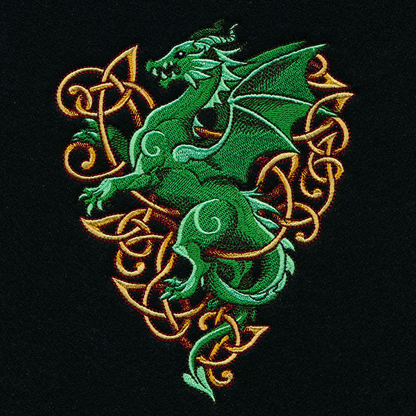 Heraldic Knotwork Dragon Feature
