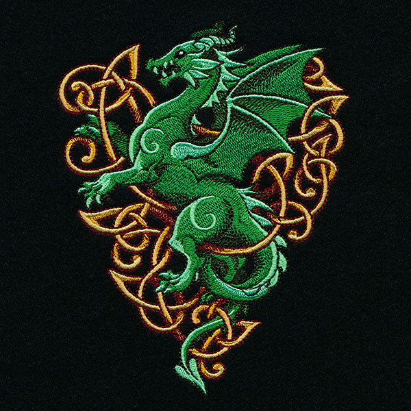 Heraldic Knotwork Dragon Feature