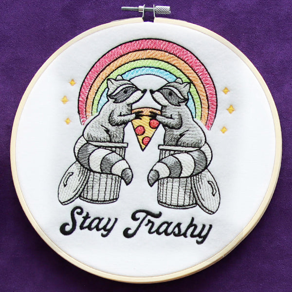 Stay Trashy Rainbow Raccoons