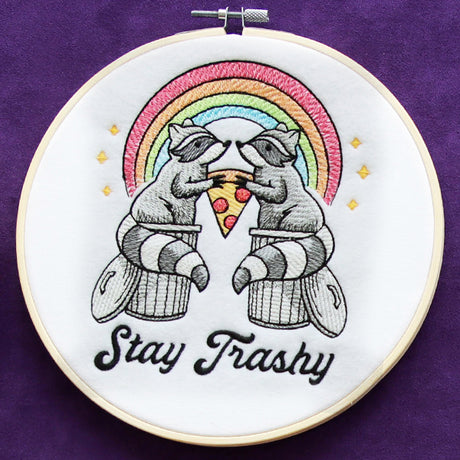 Stay Trashy Rainbow Raccoons